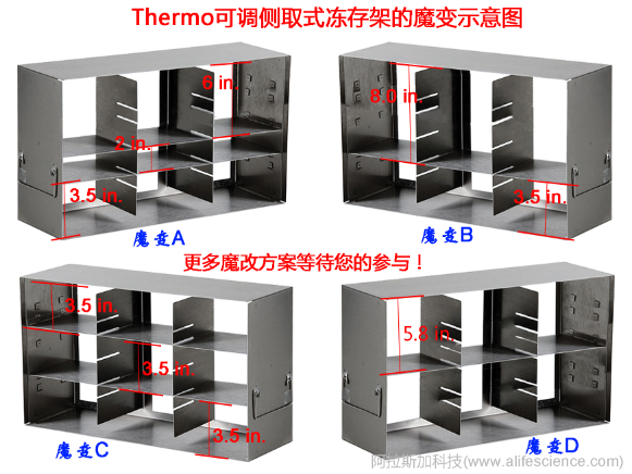 Thermo 900系列立式超低溫冰箱側取式凍存架
